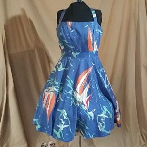 American Living halter sailboat sundress